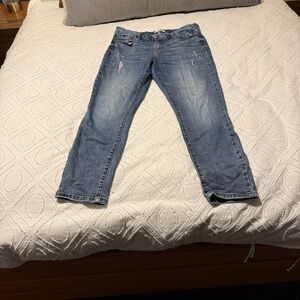 Women's Studio Blue Distressed Skinny Jeans